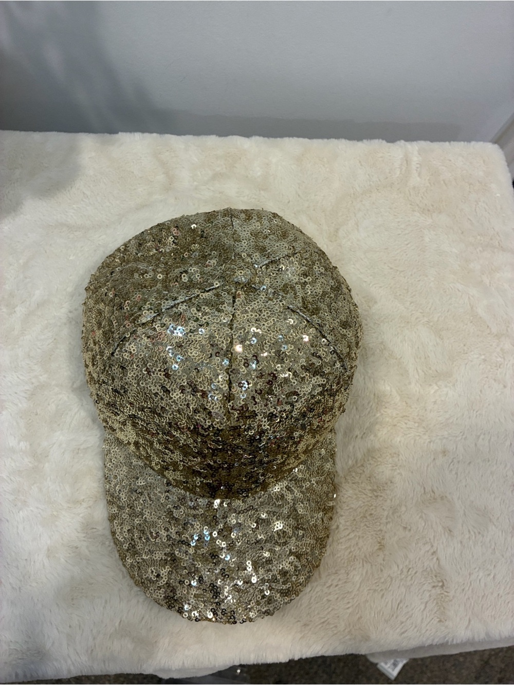 Sequin Baseball Cap - Gold - Picture 5 of 6